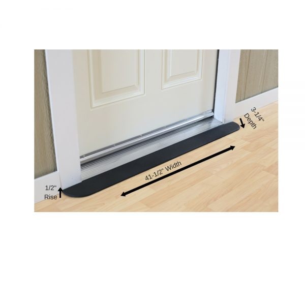 Handi Ramp ADA Compliant Rubber Threshold Ramp: 1/2" Rise x 41-1/2" Wide x 3-1/4" Depth MRAEZ0010 - main